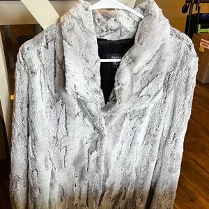 Karen Kane Jacket Super Soft Faux Fur